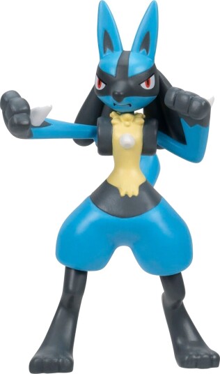 Pokémon Figur Battle Figure Lucario Pokémon Onesize Lekefigur Blå Svart Pokémon Figur Battle Figure Lucario Pokémon Onesize Lekefigur Blå Svart