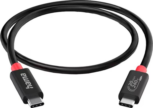 Hama USB-C 4 Kabel 2m 20 Gbit/s 240W E-Marker