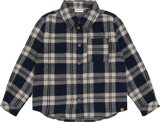 Minymo Shirt Ls Check Navy 128