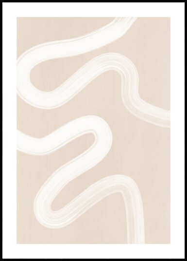 Wavy Abstract Lines Plakat / 30x40