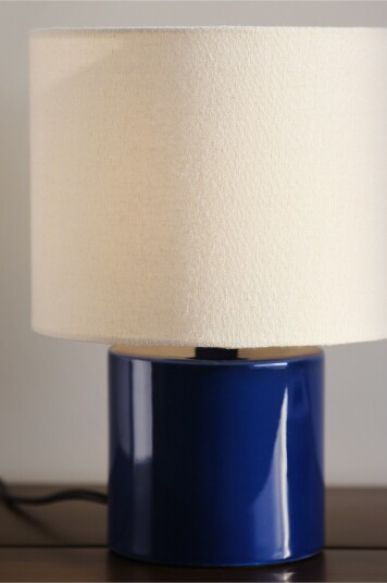 Jotex   HESSO bordlampe Blå/beige   Kjøp Bordlamper hos Jotex