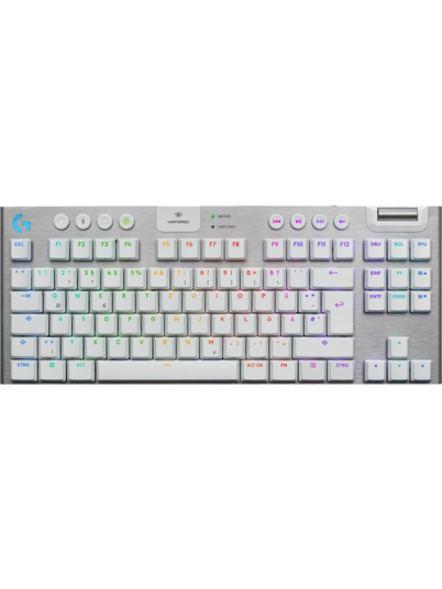 Logitech G915 X LIGHTSPEED TKL Tactile 80 % TKL Gamingtastatur Tysk Hvit