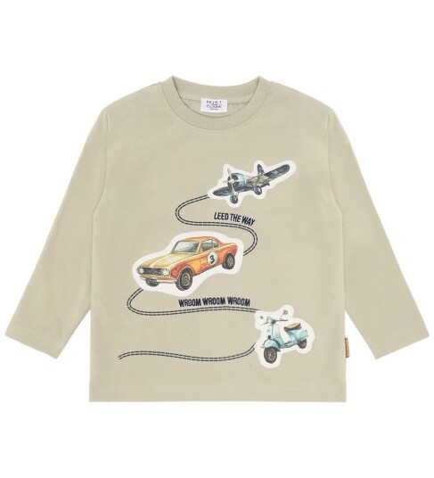 Hust and Claire Genser - HCAnton Retro Road - Green Stone - Hust and Claire - 5 år (110) - Genser - Beige