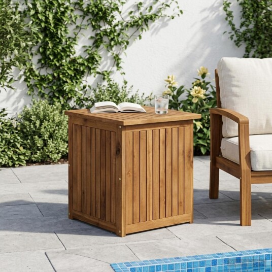 vidaXL Hage Lagringsboks Solid akasietre 48,5 x 49 x 53,5 cm Naturlig vidaXL Hage Lagringsboks Solid akasietre 48,5 x 49 x 53,5 cm Naturlig