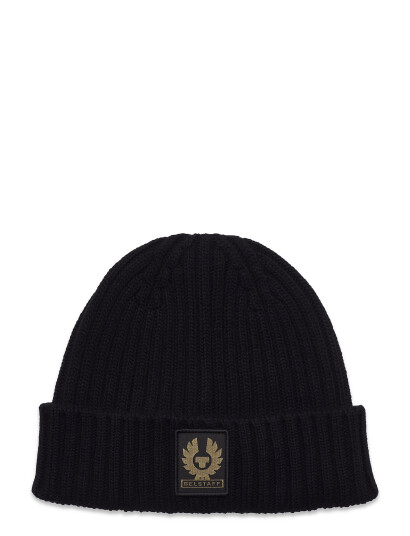 Belstaff Watch Beanie Hat Pale Grey Melange - Black - ONE SIZE