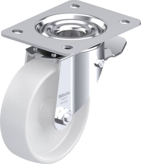 Blickle 233635 Lk-Po 125G-3-St Styrehjul Med Bremse, Hjuldiameter 125 Mm, Bæreevne (Maks.) 300 Kg, 1 Stk Blickle 233635 Lk-Po 125G-3-St Styrehjul Med Bremse, Hjuldiameter 125 Mm, Bæreevne (Maks.) 300 Kg, 1 Stk