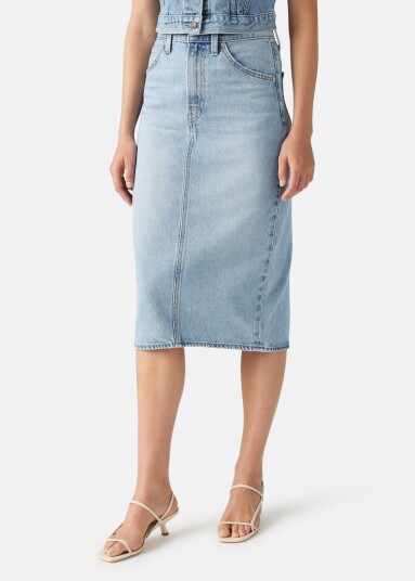 Levi's® Hr Back Slit Skirt Wandering S Riveting C 27 Kjoler Og Skjørt Levi's® Hr Back Slit Skirt Wandering S Riveting C 27 Kjoler Og Skjørt