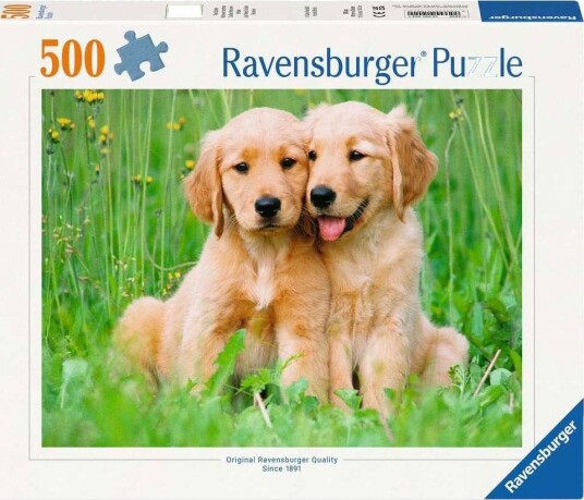Ravensburger Puslespill 500 Brikker The Golden Retriever Brothers Ravensburger Puslespill 500 Brikker The Golden Retriever Brothers