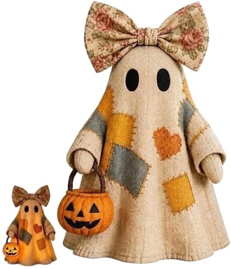 Halloween LED-Spøkelsesfigur i Vintage Stil 1 stk