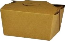 Takeaway Æske 600 Ml 113/130X90/112X65mm Karton Med Biocoating Brun,8 Ps X 50 Stk/Krt