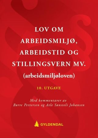 Lov om arbeidsmiljø, arbeidstid og stillingsvern mv. (arbeidsmiljøloven), Veldig pen bok / som ny