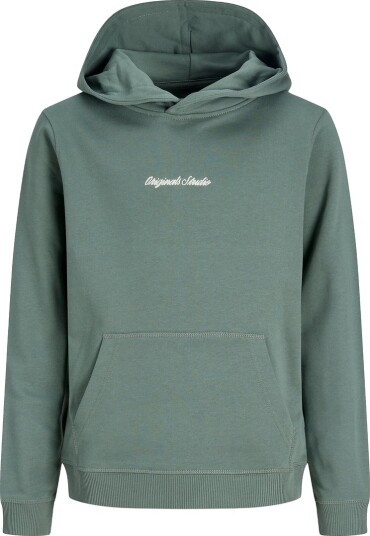Jack & Jones Junior   Hettegenser jorNorrebro Emb Sweat Hood   Grønn