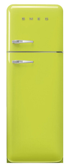 Smeg 50s Style Kombiskap med Nullsoneskuffer Limegrønn FAB30RLI5 Smeg 50s Style Kombiskap med Nullsoneskuffer Limegrønn FAB30RLI5