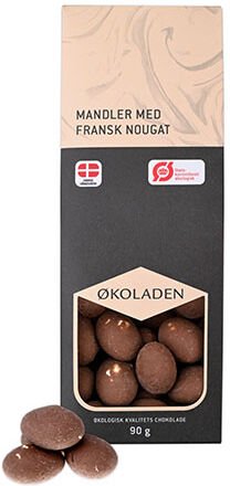 Økoladen Mandler M. Fransk Nougat Øko - 90 g Økoladen Mandler M. Fransk Nougat Øko - 90 g