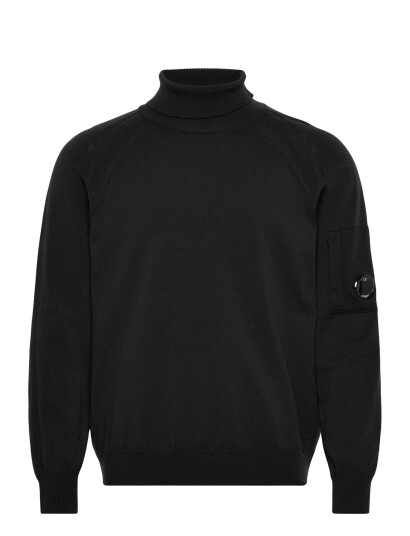 C.P. Company Merino Wool Turtleneck - Black - XS C.P. Company Merino Wool Turtleneck - Black - XS