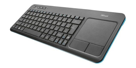Trust Veza Wireless Touchpad Keyboard Nordic - Tastatur - Svart