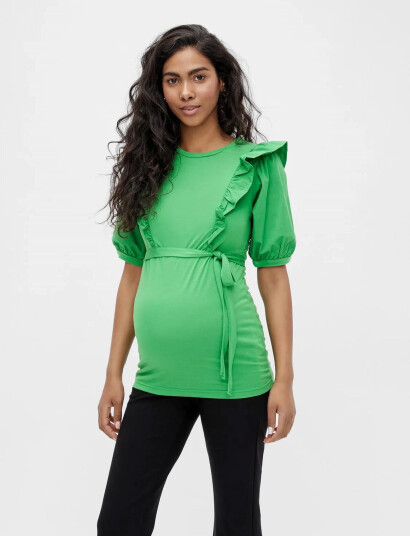 Mamalicious Mljorun Mary 2/4 Jrs Top 2F A. - Green - S