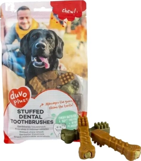 Duvo+ Duvo+ Tannpleie Snacks Til Hunder Tannbørstesmak 8 cm 394 G