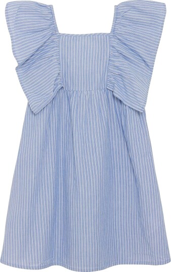 Creamie Dress Woven Stripe Blue 104 Creamie Dress Woven Stripe Blue 104