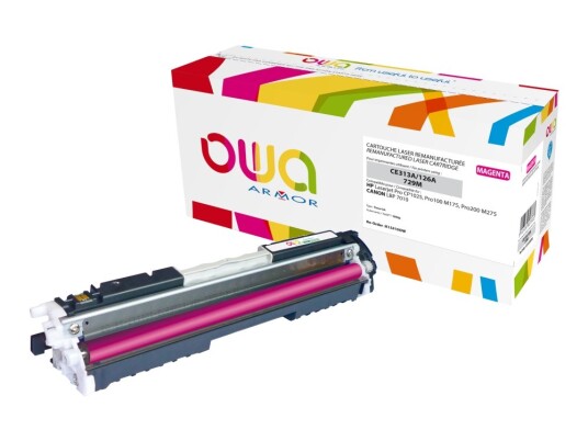 Owa - Magenta - Kompatibel - Reprodusert - Tonerkassett - For Hp Color Laserjet Pro Cp1025  Laserjet Pro Mfp M175  Topshot Laserjet Pro M275