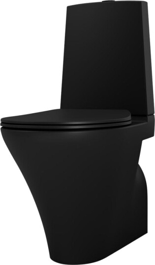 Vikingbad Ciba Gulvstående M/soft-close Sete Svart Matt Vikingbad Ciba Gulvstående M/soft-close Sete Svart Matt
