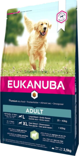 Eukanuba Tørrfôr til Stor Voksen Hund med Lam og Ris 12 kg Eukanuba Tørrfôr til Stor Voksen Hund med Lam og Ris 12 kg