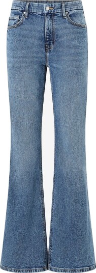 Mango High Waist Flare Jeans   Blue   38