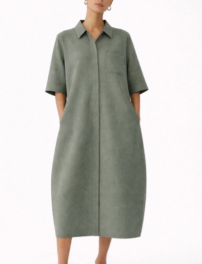 Movesgood Lydia Dress   Khaki green   S/M