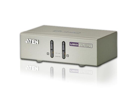 ATEN KVM-switch 1 konsol styr 2 datorer VGA/USB