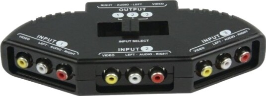 RCA-switch, 3-veis