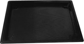 Sushibakke 365X265x28 Mm Rpet Sort Lav,90 Stk/Krt