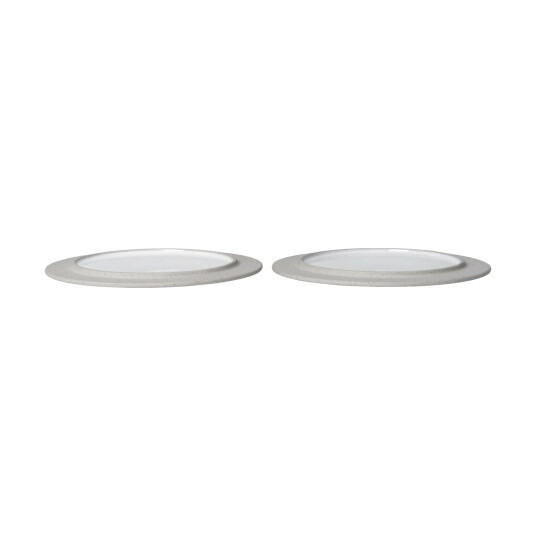 Ferm Living Sonae tallerken 2 pk Grey white Ø22 cm