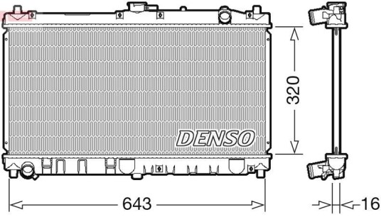 Radiator DENSO DRM44031