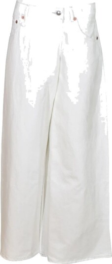 R13 Dame Jeans Hvit W27,
