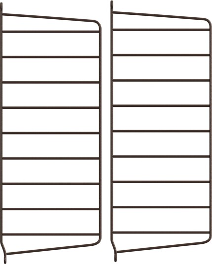 String Gavler 20x50 cm 2 pk Mørkebrun String Gavler 20x50 cm 2 pk Mørkebrun