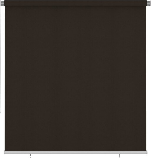 vidaXL Utendørs rullegardin 225 (B) x 230 (H) cm brun HDPE
