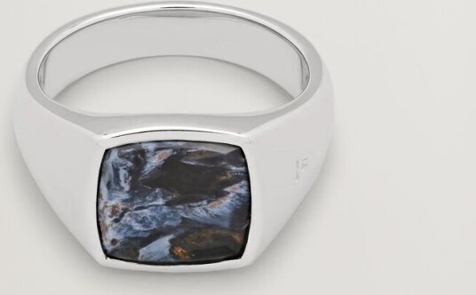 Tom Wood Key Pietersite Ring Silver Tom Wood Key Pietersite Ring Silver