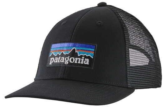 Patagonia P-6 logo LoPro Trucker Hat Black