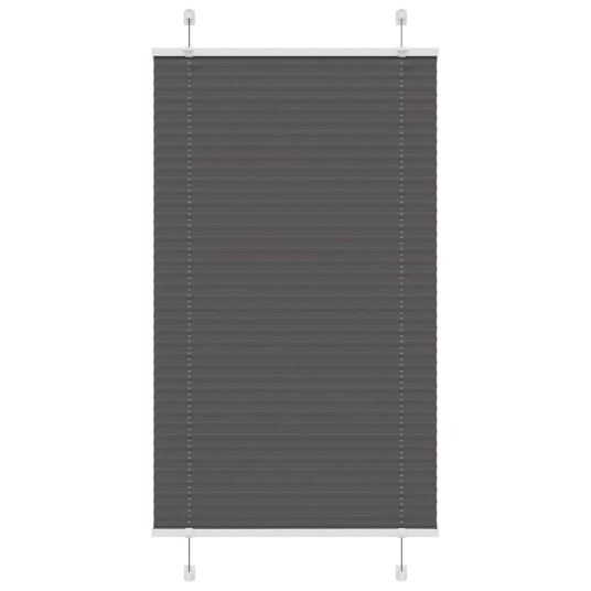 plisségardin sort 70x150 cm Stoff Bredde 69,4 Polyester