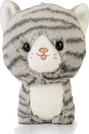 Daffi Teddykompaniet Kosedyr 19 cm Gråstripet Katt