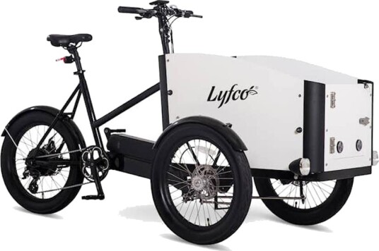 Elsykkel Lyfco Cargobike med Åpningsbar kasse - 17,5 Ah Elsykkel Lyfco Cargobike med Åpningsbar kasse - 17,5 Ah