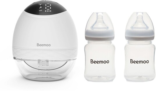 Beemoo CARE Wearable LED Elektrisk Brystpumpe Singel inkl. Flasker 180 ml 2-pack Beemoo CARE Wearable LED Elektrisk Brystpumpe Singel inkl. Flasker 180 ml 2-pack