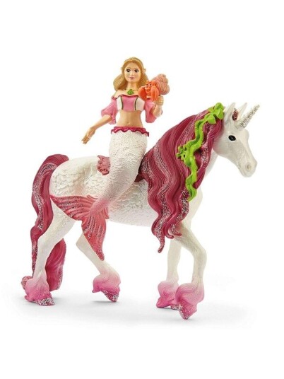 Schleich Mermaid Feya on underwater unicorn