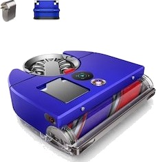 Dyson 360 Vis Nav, Uten pose, Blå, Rød, Sølv, D-shape, 0,5 l, Infrarød Sensor, 99 mm Dyson 360 Vis Nav, Uten pose, Blå, Rød, Sølv, D-shape, 0,5 l, Infrarød Sensor, 99 mm