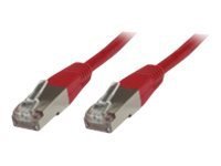 MicroConnect - Nettverkskabel - RJ-45 (hann) til RJ-45 (hann) - 5 m - FTP - CAT 6 - rød