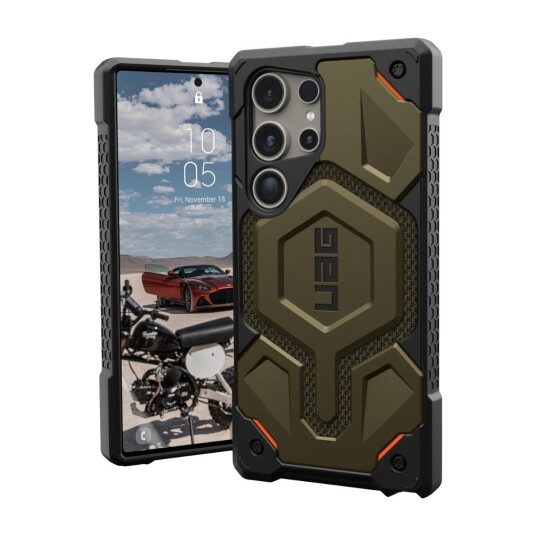 UAG SAMSUNG GALAXY S24 ULTRA MONARCH PRO DEKSEL MAGNETISK, KEVLAR GRØNN