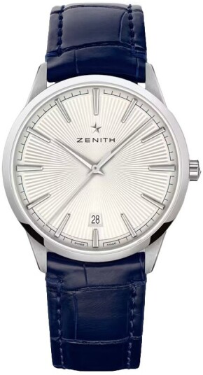 Zenith Herreklokke 03.3100.670 01.C922 Elite Classic Sølvfarget/Lær Zenith Herreklokke 03.3100.670 01.C922 Elite Classic Sølvfarget/Lær