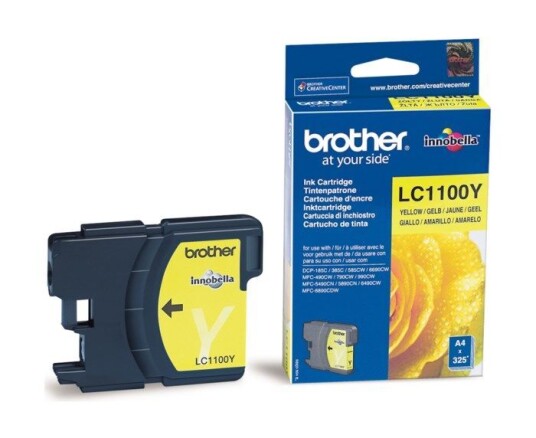 Brother LC1100Y Blekkpatron Gul