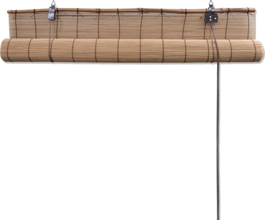 vidaXL Rullegardiner brun bambus 120 x 220 cm