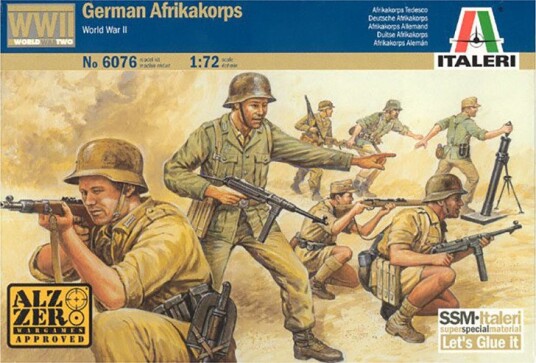 Italeri WWII Tyske Afrika Korps Soldater 1:72 Italeri WWII Tyske Afrika Korps Soldater 1:72